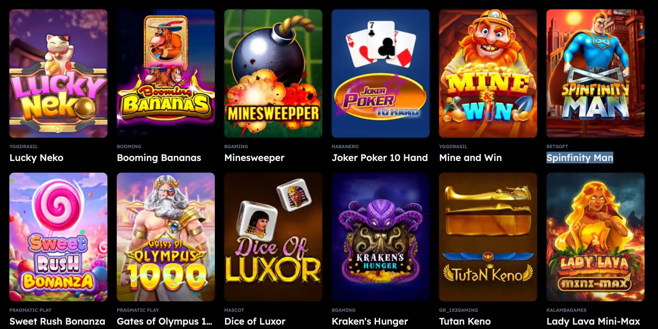 Vegasnova slot – populaire titels